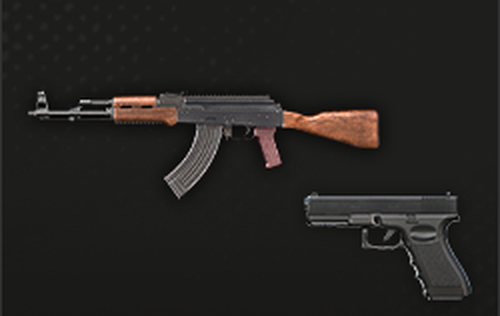 二等兵 でもらえる AK-47 + G18