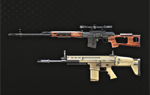 軍曹I でもらえる SVD + SCAR